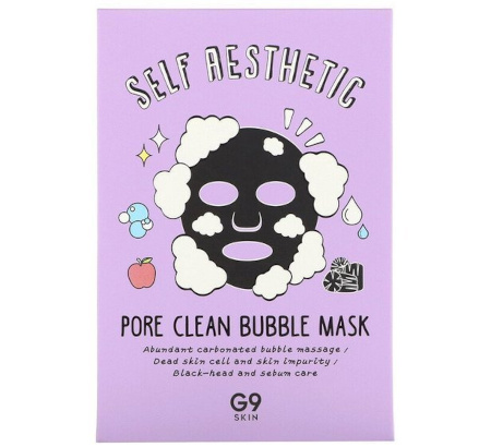 Oczyszczająca maseczka bąbelkująca (Self Aesthetic Pore Clean Bubble Mask) G9Skin