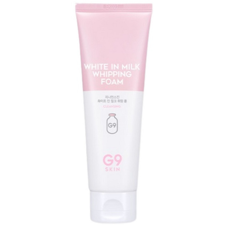 Pianka do mycia twarzy z kwasami AHA i BHA (White In Milk Whipping Foam) G9Skin