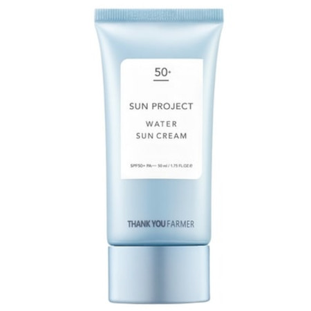 Krem przeciwsłoneczny do twarzy SPF50+ PA+++ (Sun Project Water Sun Cream 50ml) Thank You Farmer