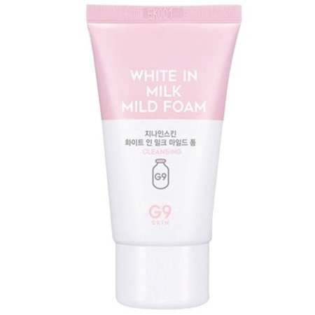 Pianka do mycia twarzy z kwasami AHA i BHA 20 ml (White In Milk Mild Foam) G9Skin