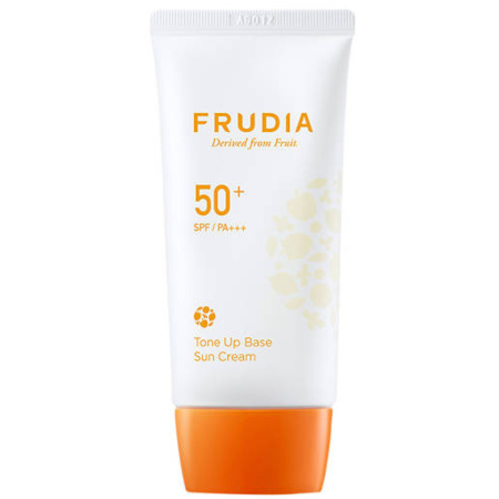 Tonujący krem przeciwsłoneczny do twarzy SPF50+ PA+++ (Tone Up Base Sun Cream SPF50+ 50 g) Frudia