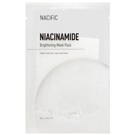 Rozjaśniająca maska w płachcie (Niacinamide Brightening Mask) NACIFIC