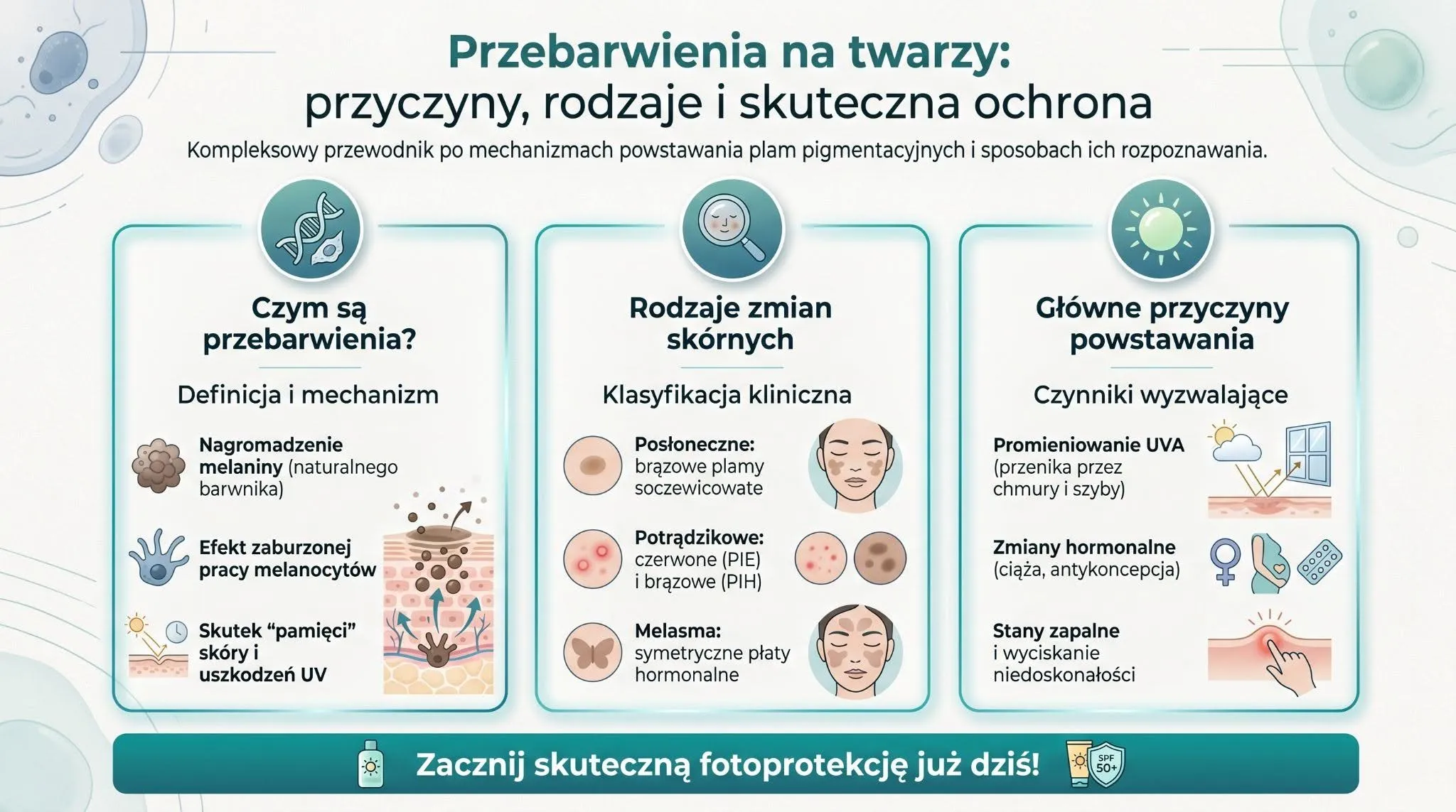 Przebarwienia na twarzy: przyczyny, rodzaje i skuteczna ochrona