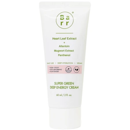 Łagodzący krem do twarzy (Super Green Deep Energy Cream 60ml) Barr Cosmetics