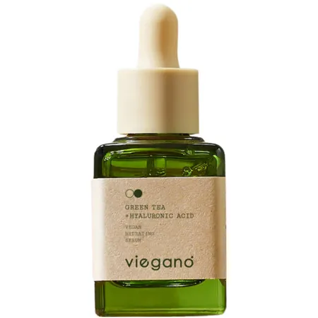 Kojące serum z zieloną herbatą (GREEN TEA + HYALURONIC ACID SERUM) viegano
