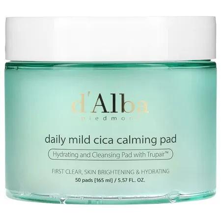 Łagodzące płatki tonizujące (Daily Mild Cica Calming Pad) d'Alba Piedmont