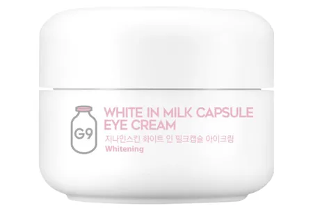 Krem pod oczy rozjaśniający cienie (White In Milk Capsule Eye Cream) G9Skin