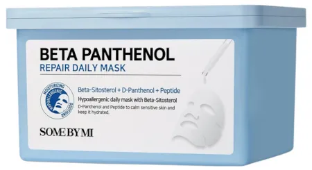 Zestaw masek w płachcie z D-pantenolem 30 szt. (Beta Panthenol Repair Daily Mask 30 pcs) SOME BY MI