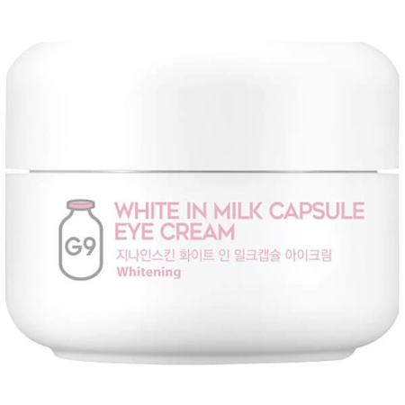 Krem pod oczy rozjaśniający cienie (White In Milk Capsule Eye Cream) G9Skin