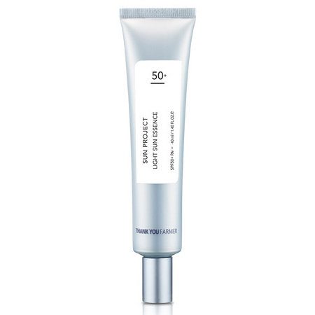 Lekka esencja przeciwsłoneczna SPF50+ PA+++ (Sun Project Light Sun Essence 40ml) Thank You Farmer