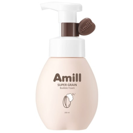 Oczyszczająca pianka bąbelkowa do mycia twarzy (Super Grain Bubble Foam 200ml) Amill