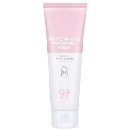 Pianka do mycia twarzy z kwasami AHA i BHA (White In Milk Whipping Foam) G9Skin