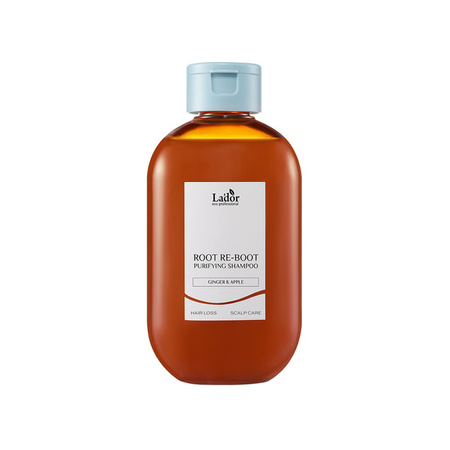 Szampon do włosów z imbirem i jabłkiem 300 ml (ROOT RE-BOOT PURIFYING SHAMPOO Ginger & Apple) La'dor