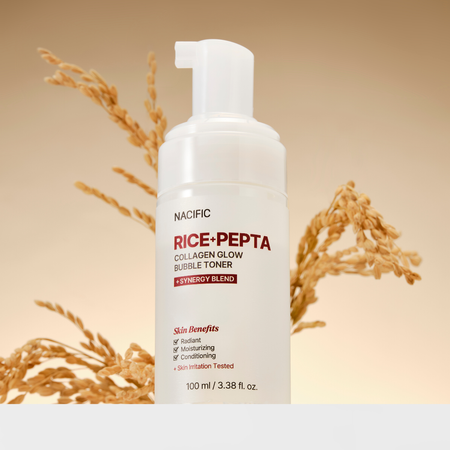 Kolagenowy tonik w piance (Rice Pepta Collagen Glow Bubble Toner 100ML) Nacific