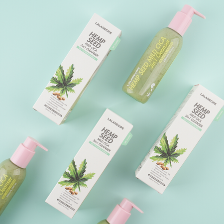 Pianka oczyszczająco-łagodząca 3w1 - uszkodzone opakowanie (Hemp Seed Mild Cica 3in1 Cleanser) LalaRecipe