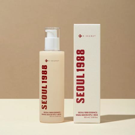 Esencja ze śluzem ślimaka i ekstraktem z ryżu (KSecret Seoul 1988 Essence: Snail Mucin 97% + Rice) KSecret Seoul 1988