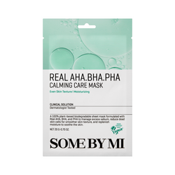 Wyrównująca teksturę maseczka z kwasami (Real AHA-BHA-PHA Calming Care Mask) SOME BY MI