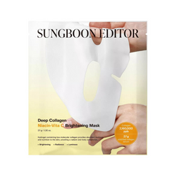 Rozjaśniająca maska kolagenowa (Deep Collagen Niacin-Vita C Brightening Mask) Sungboon Editor