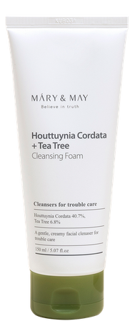 Pianka oczyszczająca  (Houttuynia Cordata + Tea Tree Cleansing Foam) Mary & May