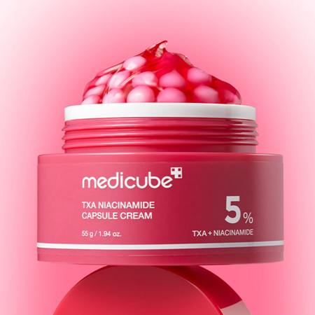Rozjaśniający krem do twarzy z kapsułkami (TXA Niacinamide Capsule Cream) Medicube