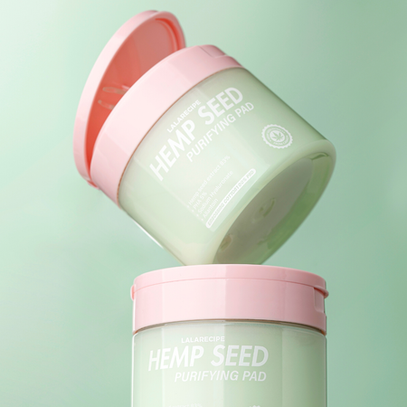 Oczyszczająco-kojące płatki z wyciągiem z nasion konopi (Hemp Seed Purifying Pad) LalaRecipe