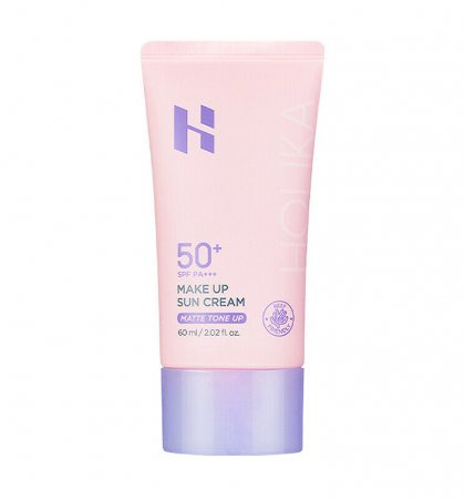 Matujący i tonujący krem przeciwsłoneczny UV SPF50+PA+++ (MAKE UP SUN CREAM 60ML MATTE TONE UP) Holika Holika