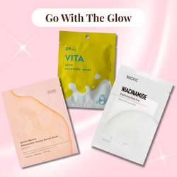 Go With The Glow - zestaw rozświetlających maseczek