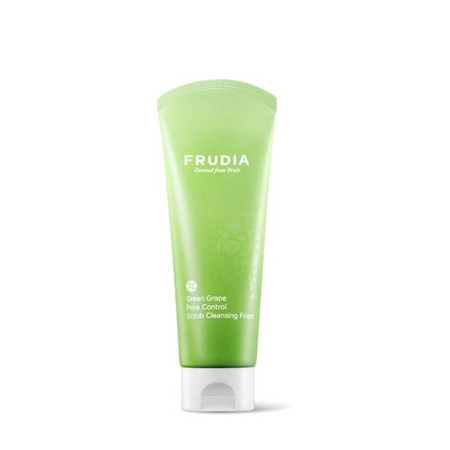 Peelingująca pianka z wyciągiem z winogron (Green Grape Pore Control Scrub Cleansing Foam) Frudia