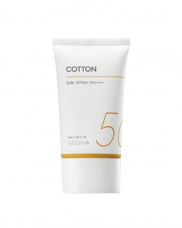 Krem przeciwsłoneczny SPF50/PA+++++ (All Around Safe Block Cotton Sun SPF50+/PA+++++) Missha