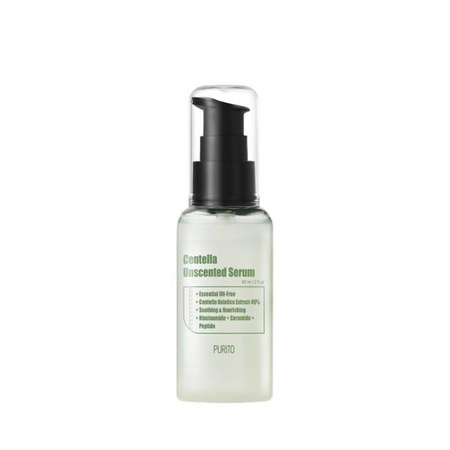 Bezzapachowe serum z Centella Asiatica (Centella Unscented Serum 60 ml) Purito