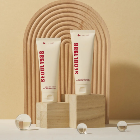 Krem ze śluzem ślimaka i ekstraktem z ryżu (KSecret Seoul 1988 Cream: Snail Mucin 93% + Rice) KSecret Seoul 1988