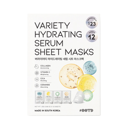 Zestaw 12 maseczek w płachcie (Variety Hydrating Essence Sheet Masks) OOTD