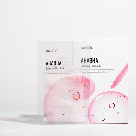 Maska w płachcie z kwasami AHA i BHA (AHABHA Balancing Mask) NACIFIC