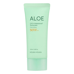 Żel przeciwsłoneczny do twarzy i ciała SPF50+ PA++++ (Aloe Cica Waterproof Sunscreen SPF50+ PA++++) Holika Holika