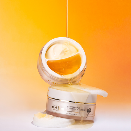Przeciwzmarszczkowy krem i serum z białą truflą (White Truffle Double Serum & Cream) d'Alba Piedmont