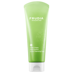 Peelingująca pianka z wyciągiem z winogron (Green Grape Pore Control Scrub Cleansing Foam) Frudia