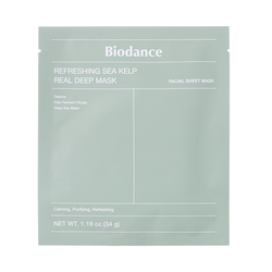 Odświeżająca maska hydrożelowa do twarzy (Refreshing Sea Kelp Real Deep Mask) Biodance