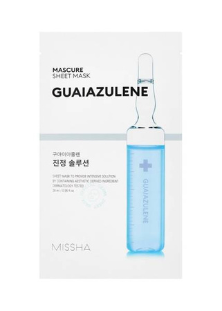 KOJĄCA MASKA W PŁACHCIE (MASCURE CALMING SOLUTION SHEET MASK) MISSHA