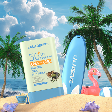 Łagodzący sztyft przeciwsłoneczny SPF50+ PA++++ (Matcha Cica Sun Stick) Lalarecipe