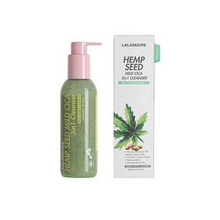 Pianka oczyszczająco-łagodząca 3w1 (Hemp Seed Mild Cica 3in1 Cleanser) LalaRecipe