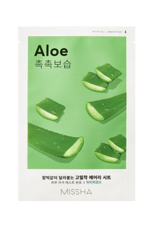 Maska w płachcie z aloesem (Airy Fit Sheet Mask Aloe) MISSHA