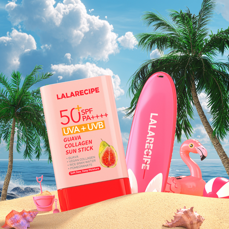 Wygładzający sztyft przeciwsłoneczny SPF50+ PA++++ (Guava Collagen Sun Stick) Lalarecipe