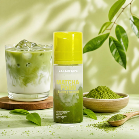 Kojące serum bąbelkujące (Matcha PDRN Bubble Serum) LalaRecipe