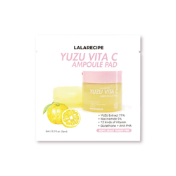 Rozjaśniające płatki z witaminą C - 2 szt. (YUZU VITA C AMPOULE PAD SAMPLE, 6ml) LalaRecipe