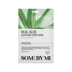 Maska w płachcie z aloesem (Real Aloe Soothing Care Mask) SOME BY MI