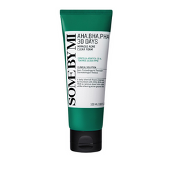 Pianka myjąca z kwasami AHA, BHA i PHA (AHA-BHA-PHA Miracle Acne Clear Foam) SOMEBYMI