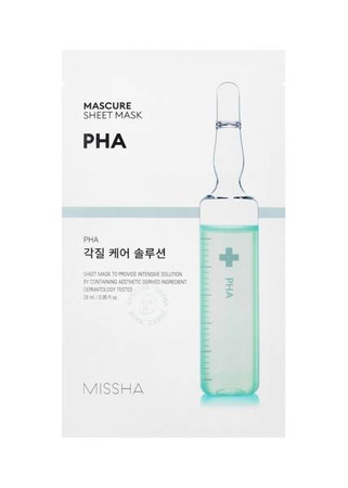 PEELINGUJĄCA MASKA W PŁACHCIE (MASCURE PEELING SOLUTION SHEET MASK) MISSHA