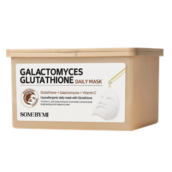 Zestaw masek w płachcie z filtratem z drożdży Galactomyces 30 szt. (Galactomyces Glutathione Daily Mask 30pc) Some By Mi