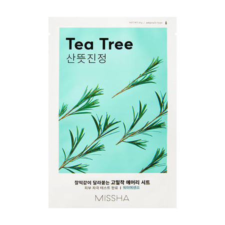 Oczyszczająca maska w płachcie (TEA TREE AIRY FIT SHEET MASK) MISSHA