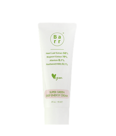 Łagodzący krem do twarzy (Super Green Deep Energy Cream 60ml) Barr Cosmetics